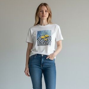 J Crew Relaxed Fit Lemons Graphic T Shirt XL